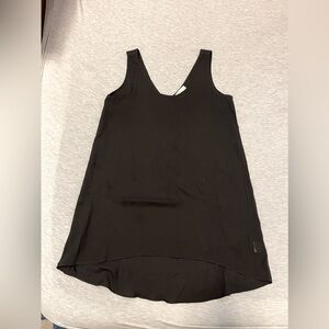 Black chambray style tank